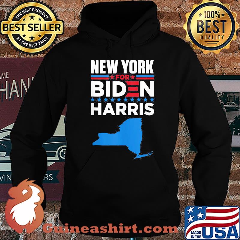 New York For Biden Harris Map Shirt Hoodie