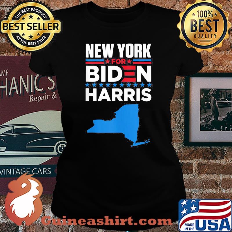 New York For Biden Harris Map Shirt Laides tee