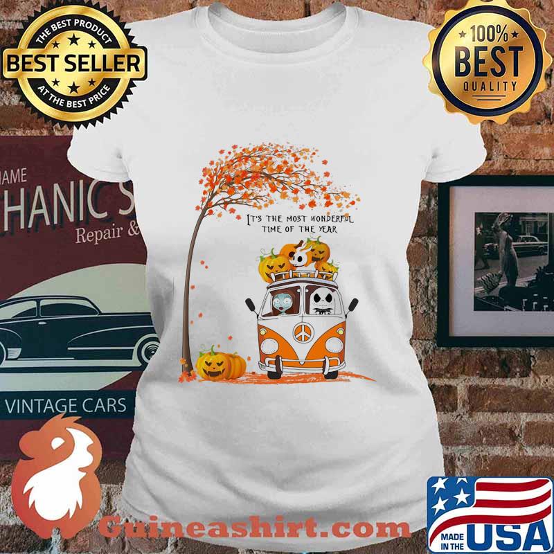 Nightmare riding peace bus it's the most wonderful time of the year leaves tree s Ladies tee