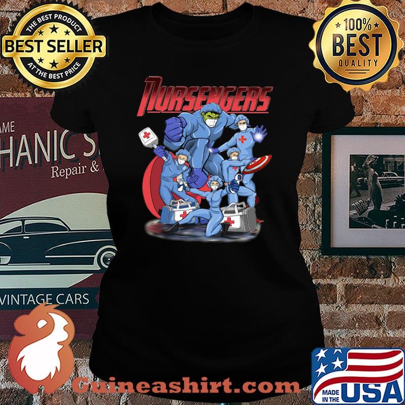 Nursengers marvel avengers heroes mask s Laides tee