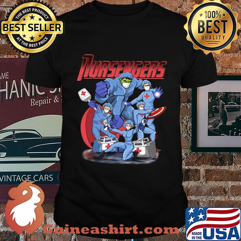 Nursengers marvel avengers heroes mask shirt