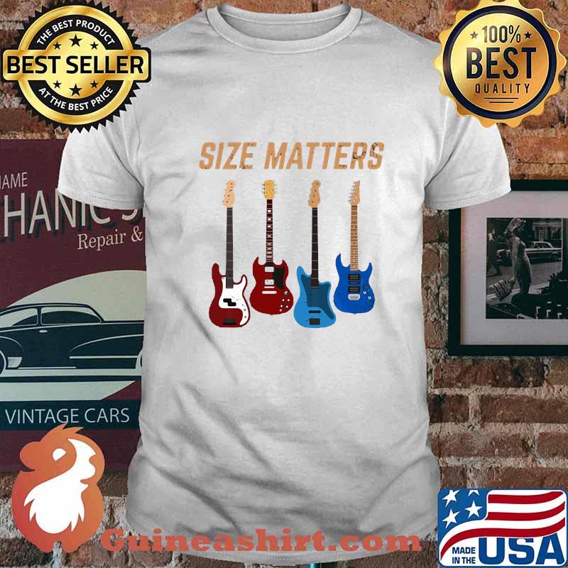 Official guitars size matters shirt