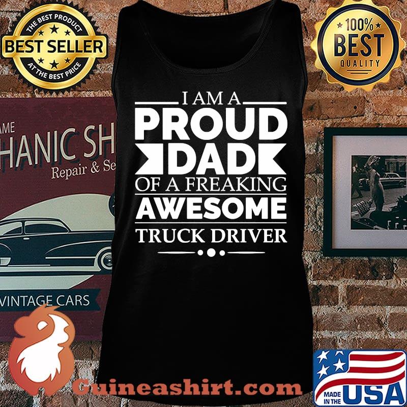 Official I Am Proud Dad Of A Freaking Awesome Pocket Beagle Shirt Tank top