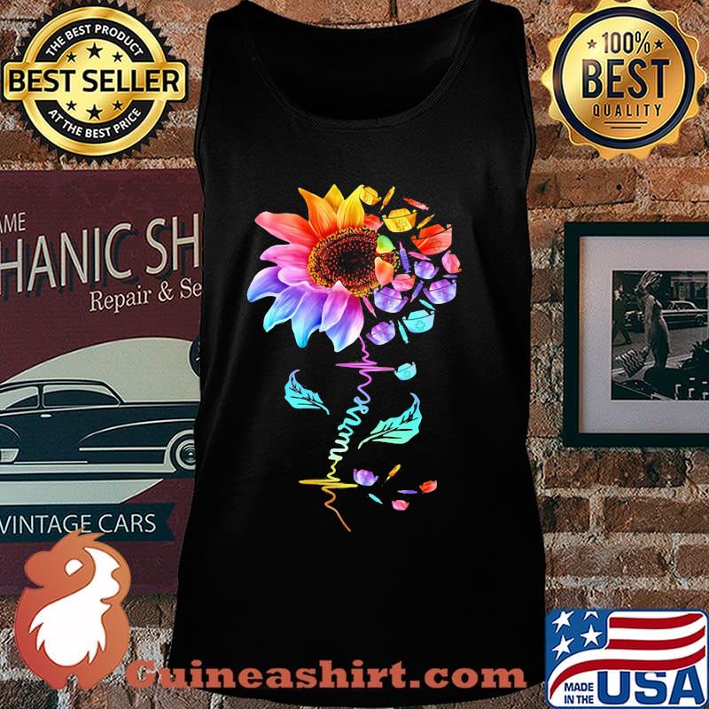 OFFICIAL NURSE COLORFUL SUNFLOWER SHIRT Tank top