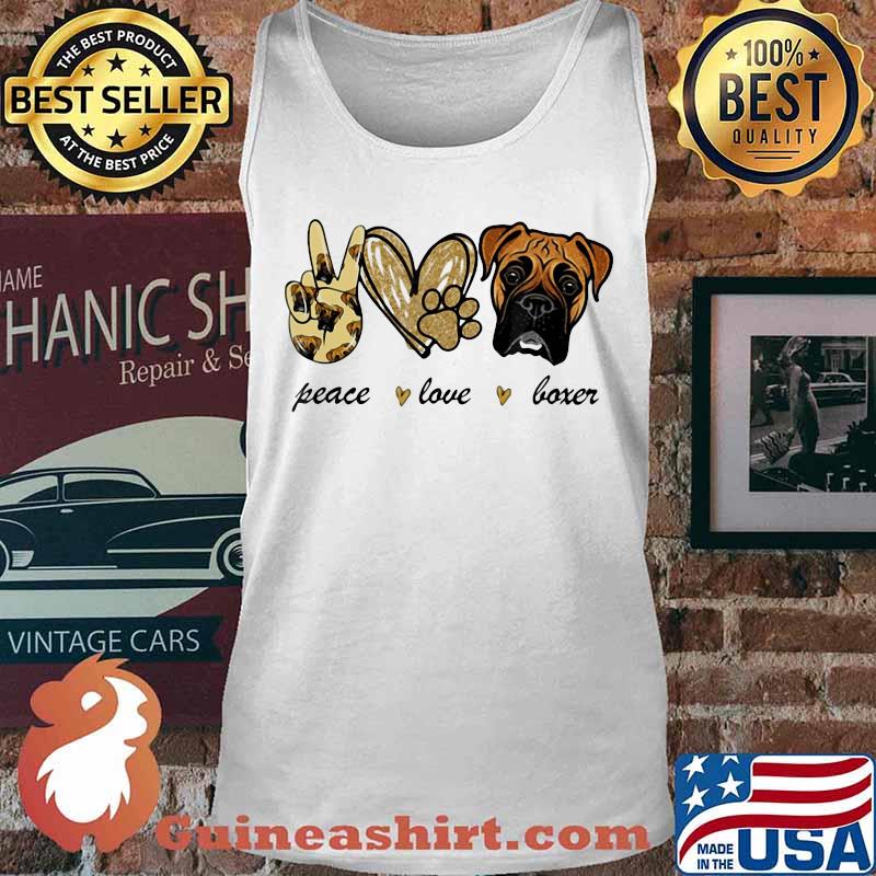 Official Peace Love Boxer s Tank top