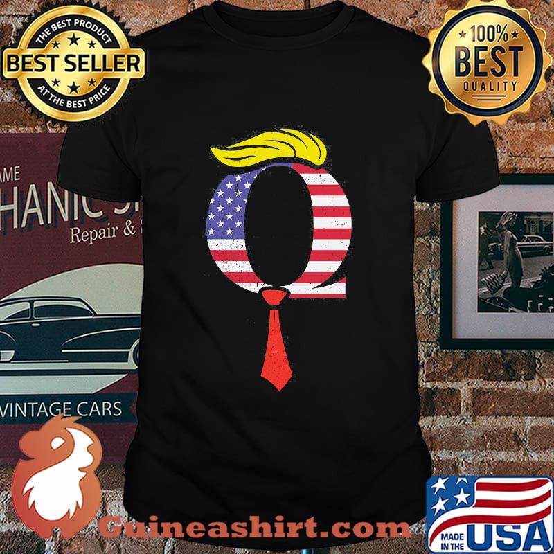 OFFICIAL Q TRUMP AMERICAN FLAG SHIRT