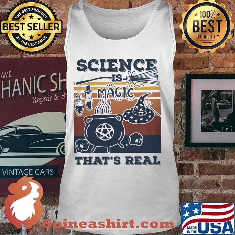 Official Science Is Magic That's Real Vintage Retro Shirt Tank top