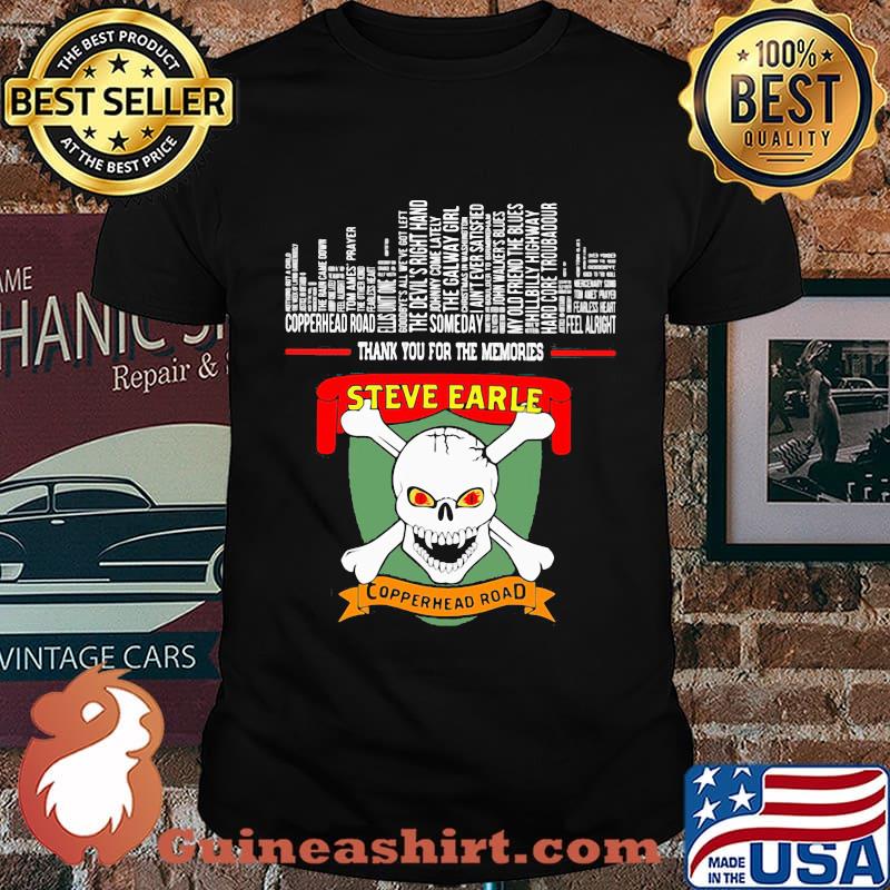 Official Steve Earle Copperhead Road shirt
