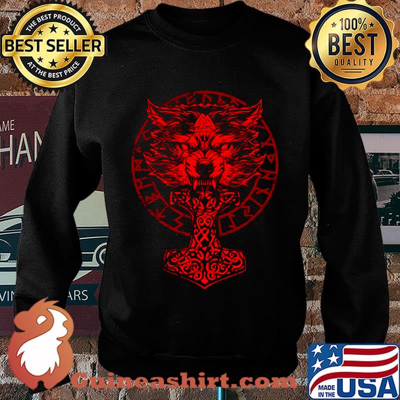 Official vikings wolf runes s Sweater