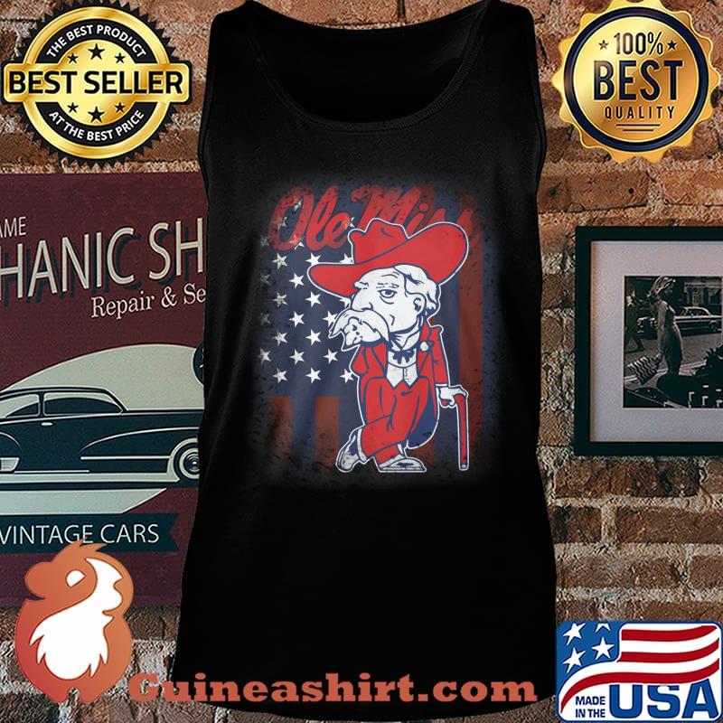 Ole miss rebels american flag independence day s Tank top