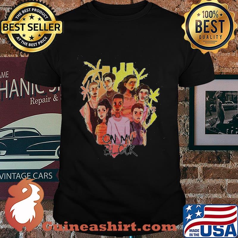 On my block cartoon heart shirt