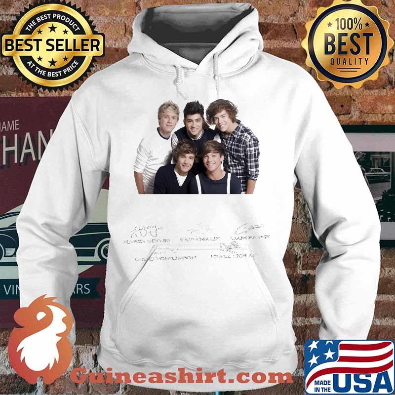 One direction band niall horan zayn malik liam payne harry styles and louis tomlinson signatures s Hoodie