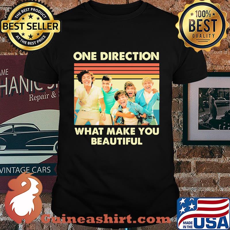 One direction what make you beautiful vintage retro shirt