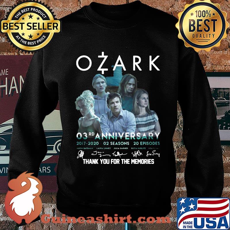 Ozark 03rd anniversary 2017 2020 02 seasons 20 episodes thank you for the memories signatures s Sweater