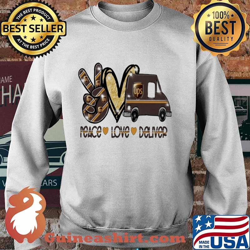 Peace love deliver ups logo diamond s Sweater