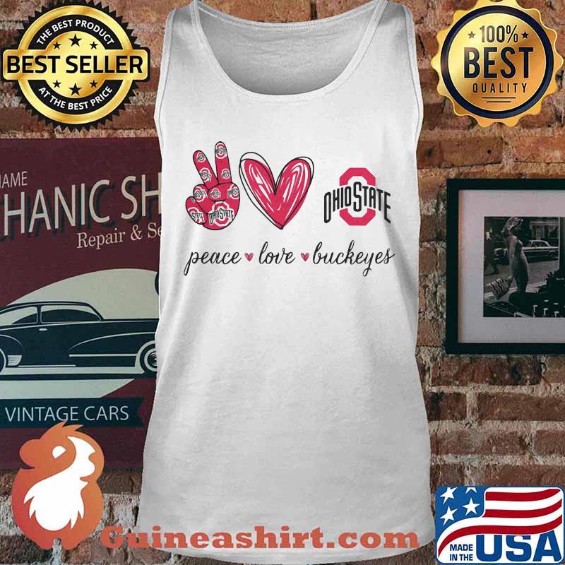 Peace love ohio state buckeyes s Tank top