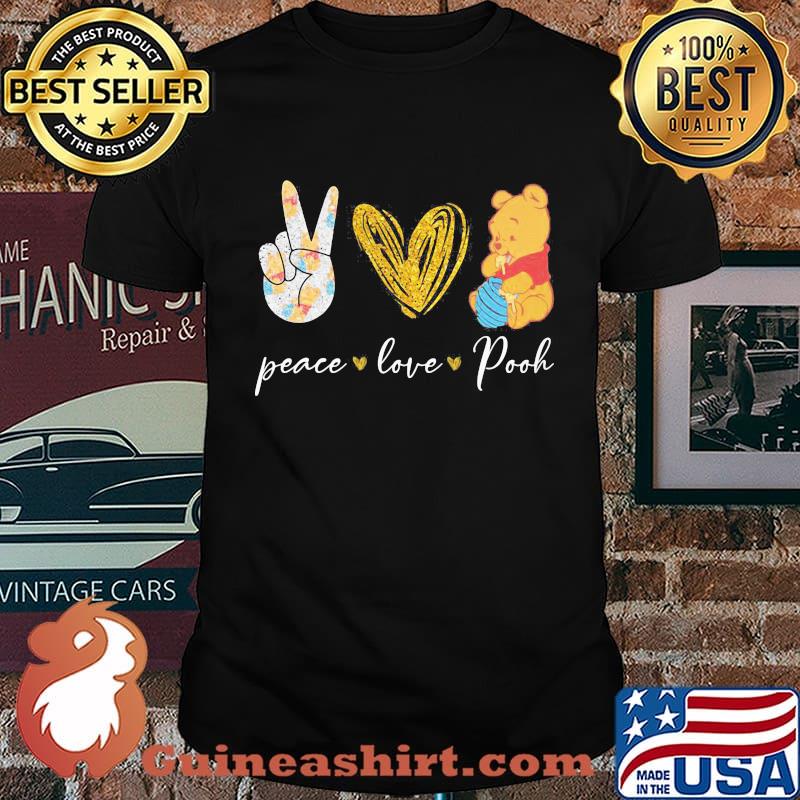 Peace love pooh diamond shirt