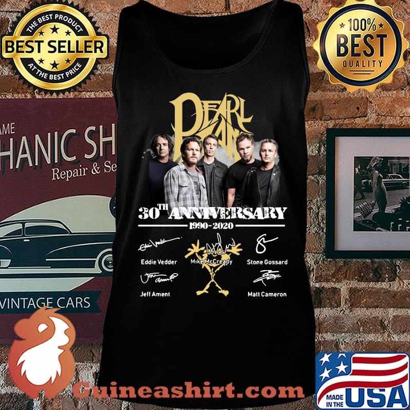 Pearl jam 30th anniversary 1990 2020 signatures s Tank top