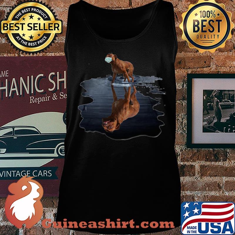 Pitbull dog mask water reflection s Tank top