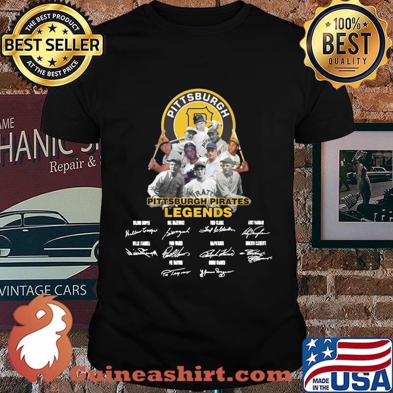 Pittsburgh pirates baseball legends players signatures shirt