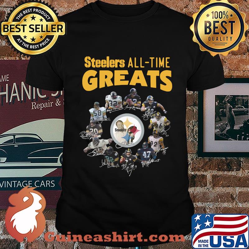 Pittsburgh steelers all time greats signatures shirt