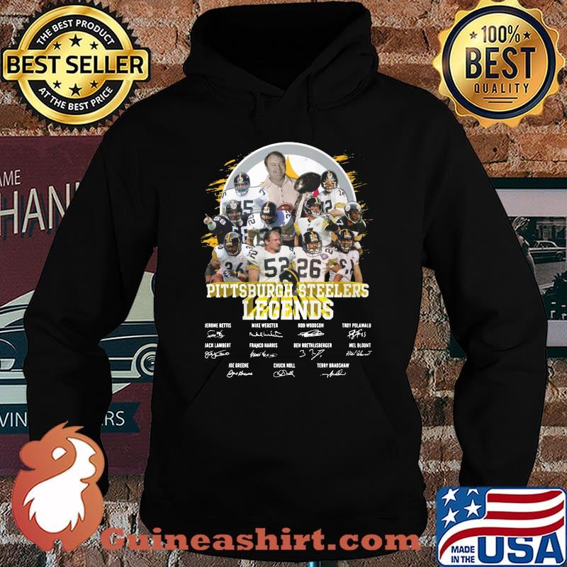 Pittsburgh steelers legends football players signatures s Hoodie