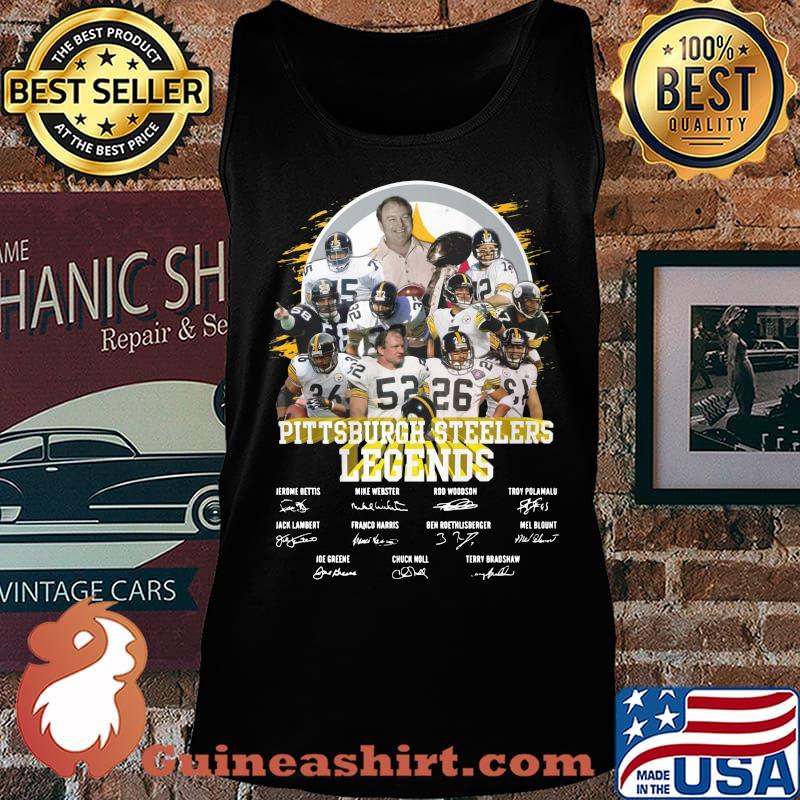 Pittsburgh steelers legends football players signatures s Tank top