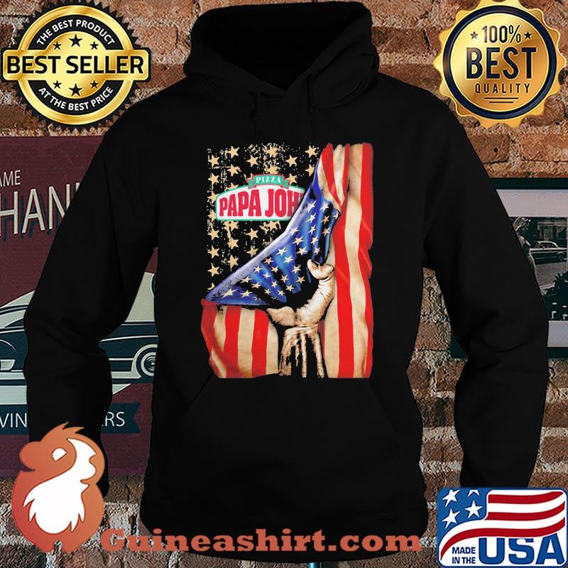 Pizza papa john american flag independence s Hoodie