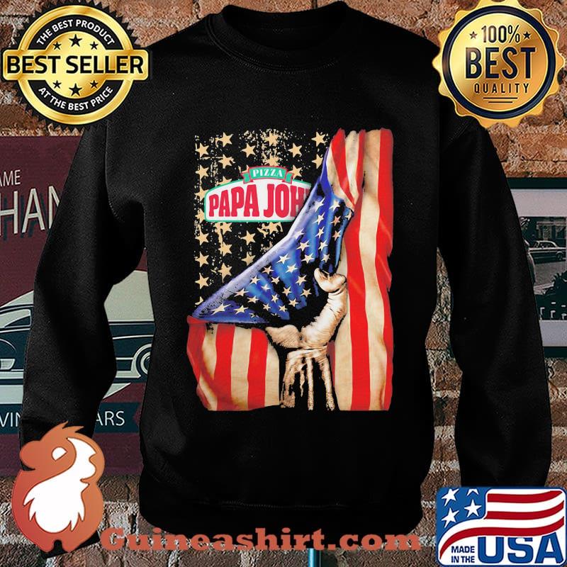 Pizza papa john american flag independence s Sweater
