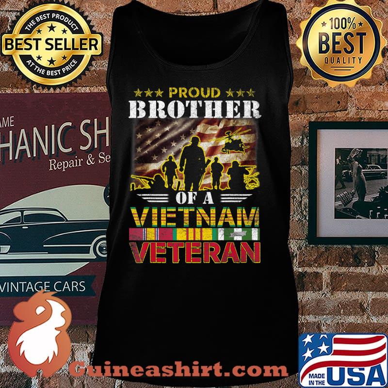 Proud Brother Of A Vietnam Veteran T-shirt Gift For Mens T-Shirt Copy Tank top