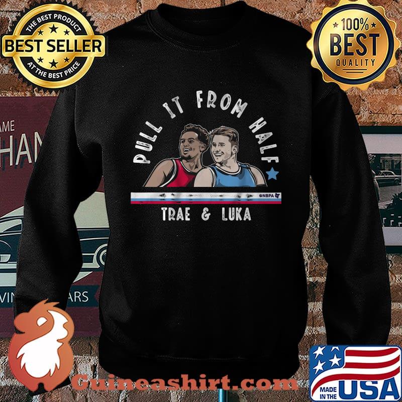 Pull it from half trae young and luka doncic s Sweater