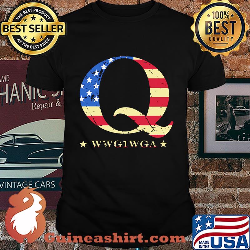 Q Wwg1wga American Flag Independence Day Shirt