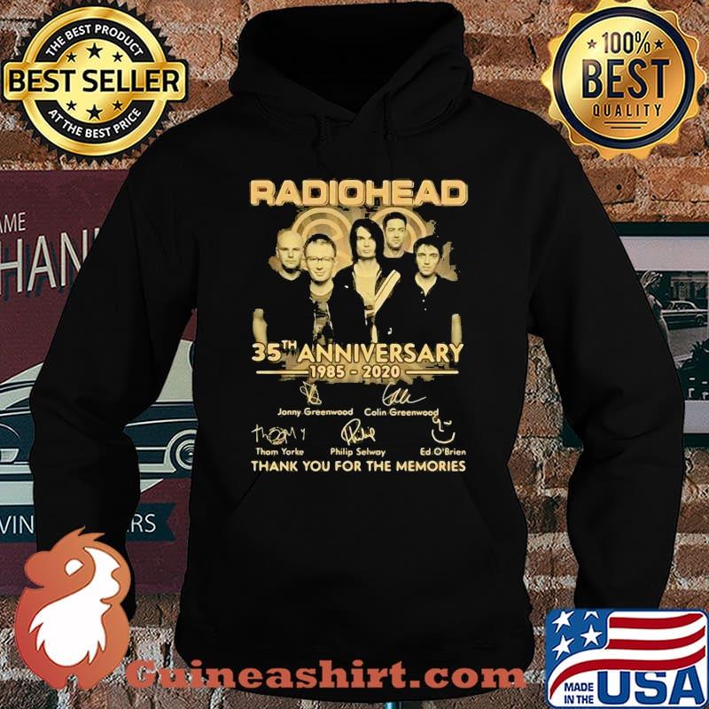 Radiohead 35th anniversary 1985 2020 thank you for the memories signatures s Hoodie
