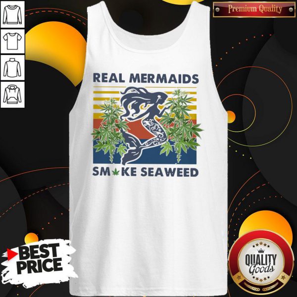 Real Mermaids Smoke Seaweed Vintage Shirt - Image 3