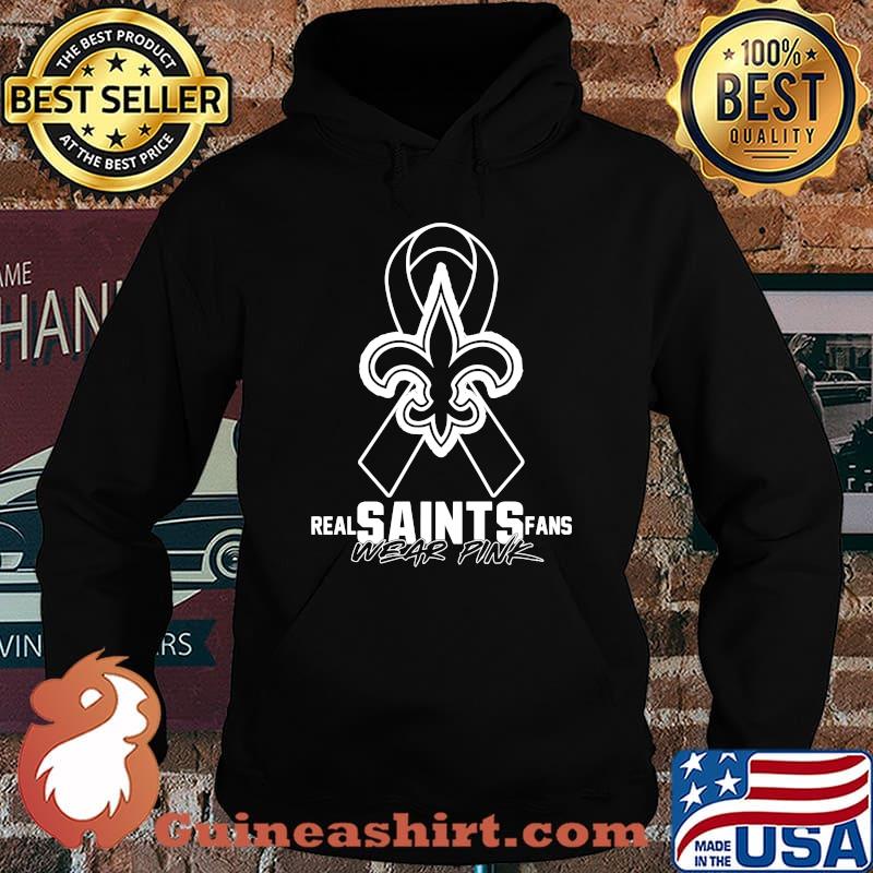 Reat saints fans wear pink cancer awareness s Hoodie