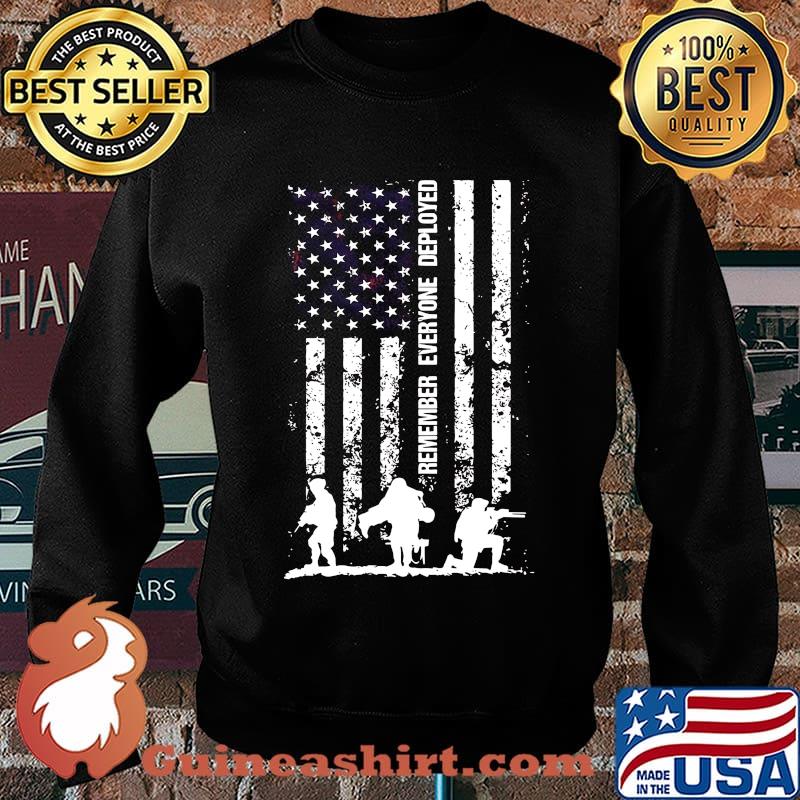 Remember everyone deployed american flag independence day s Sweater