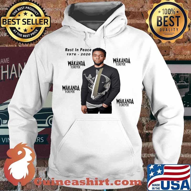 Rest in peace 1976 2020 wakanda forever black panther chadwick rip s Hoodie