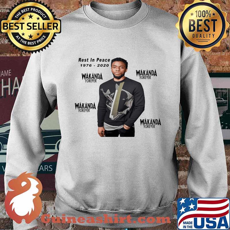 Rest in peace 1976 2020 wakanda forever black panther chadwick rip s Sweater