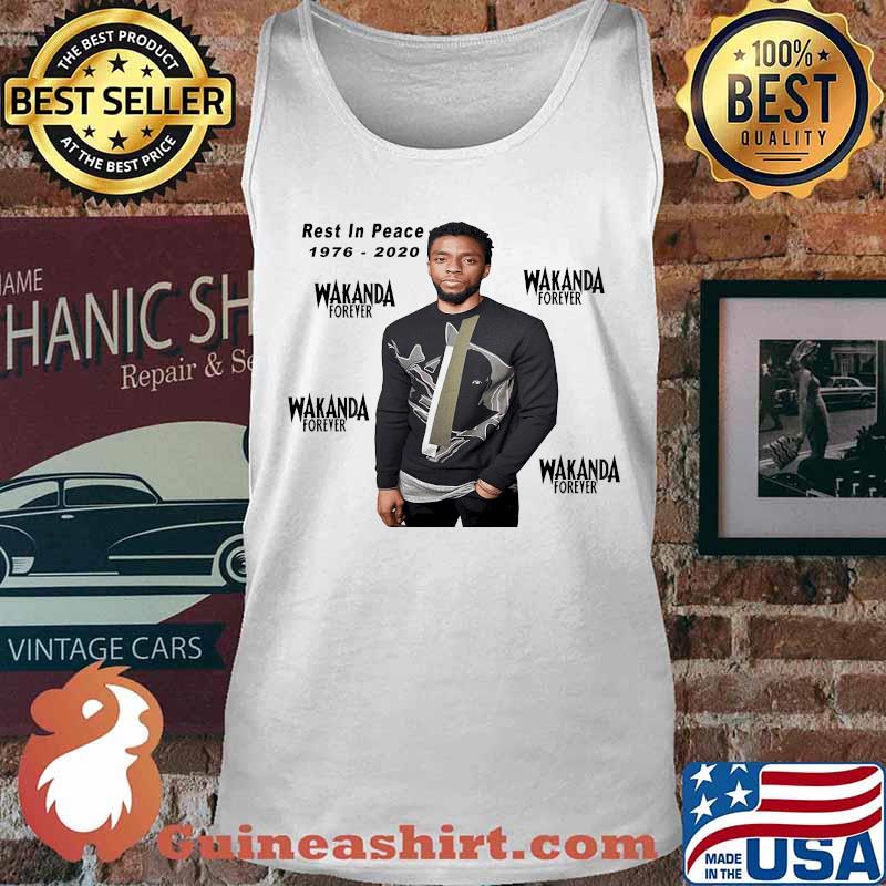 Rest in peace 1976 2020 wakanda forever black panther chadwick rip s Tank top