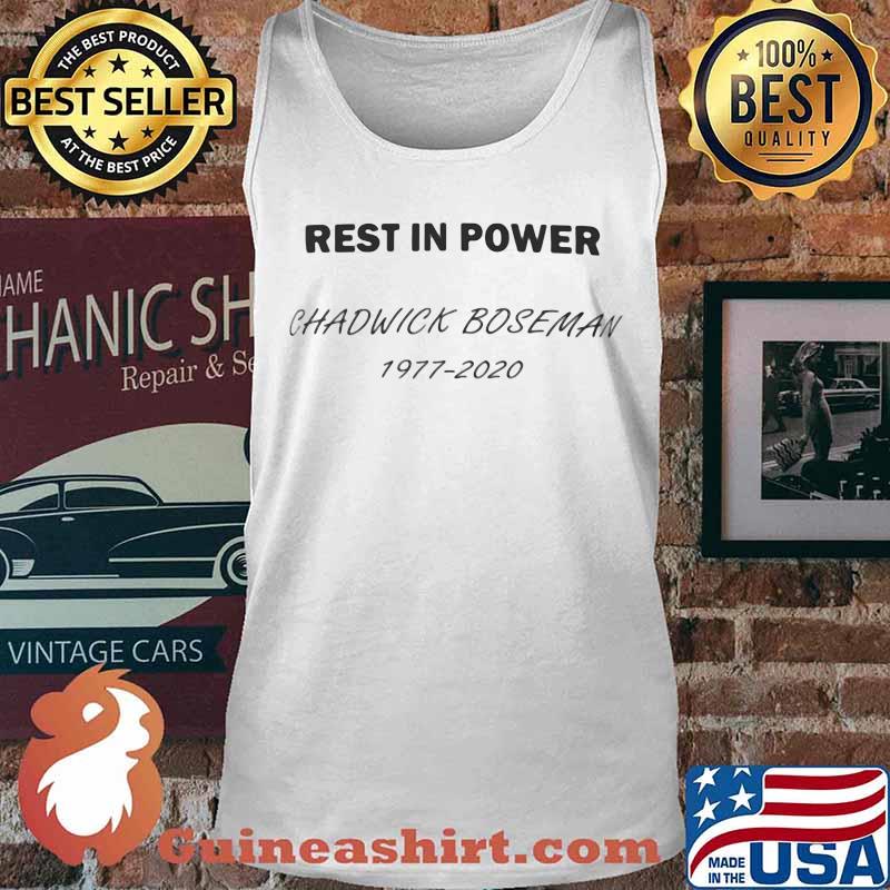 Rest in power black panther chadwick rip 1977 2020 s Tank top