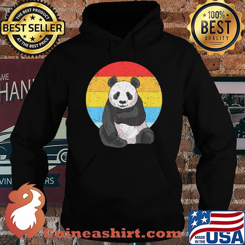 Retro Sunset Panda for Men Women Kids Vintage Panda T-Shirt Copy Hoodie