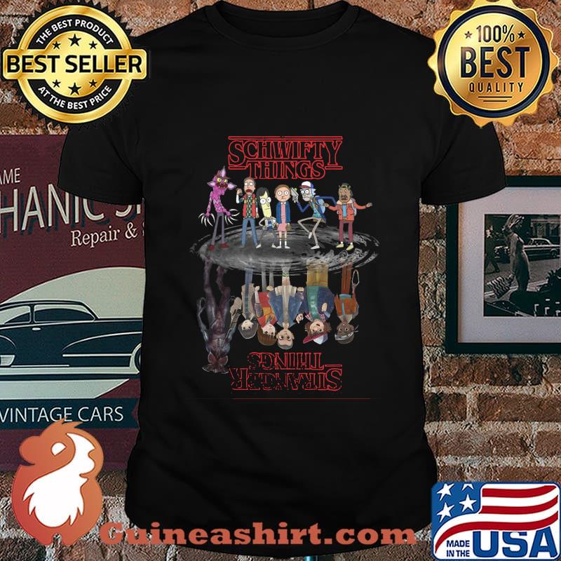 Rick and morty schwifty things water reflection shirt