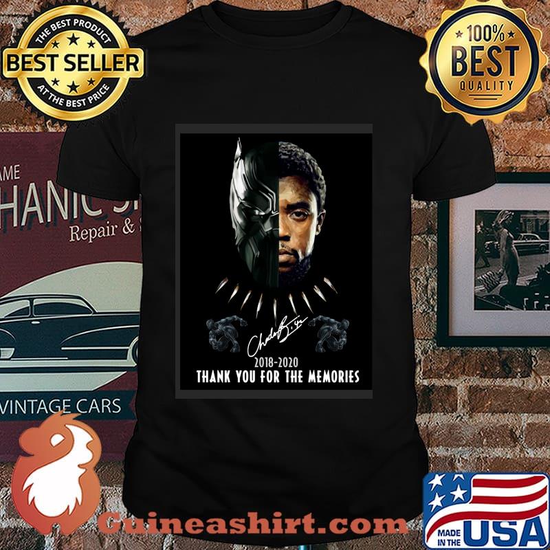 Rip Black Panther 2018-2020 thank you for the memories Chadwick Boseman signature shirt