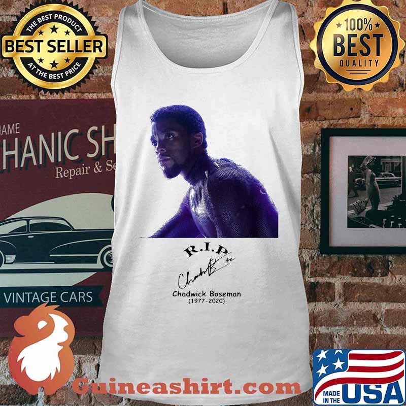 Rip black panther Chadwick Boseman 1977-2020 signature Shirt Tank top