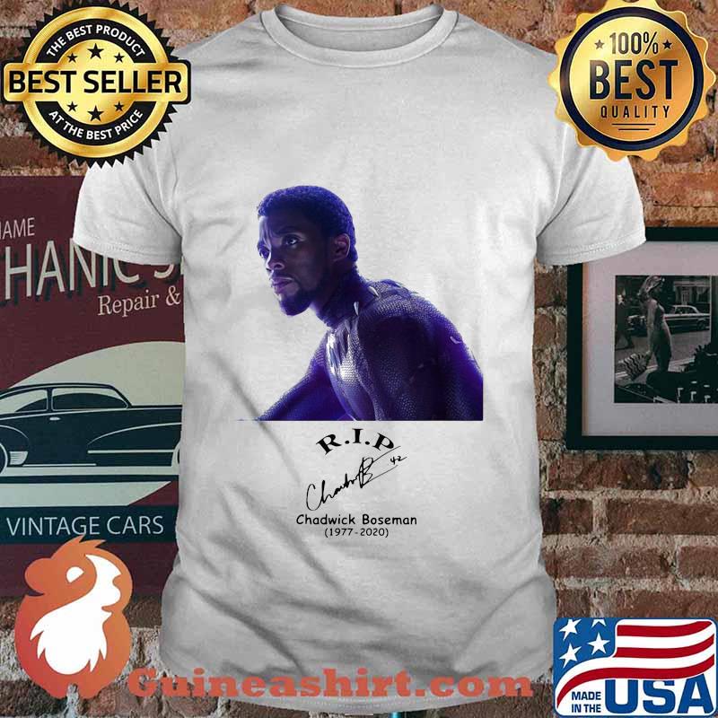 Rip black panther Chadwick Boseman 1977-2020 signature Shirt