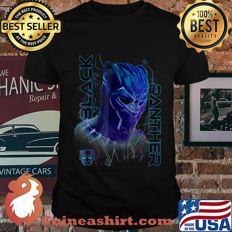 Rip Black Panther Marvel Black Panther Movie Geo Tech Purple Portrait Shirt