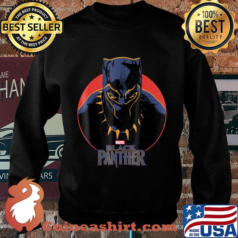 Rip Black Panther Marvel Movie Retro Circle Portrait Shirt Sweater