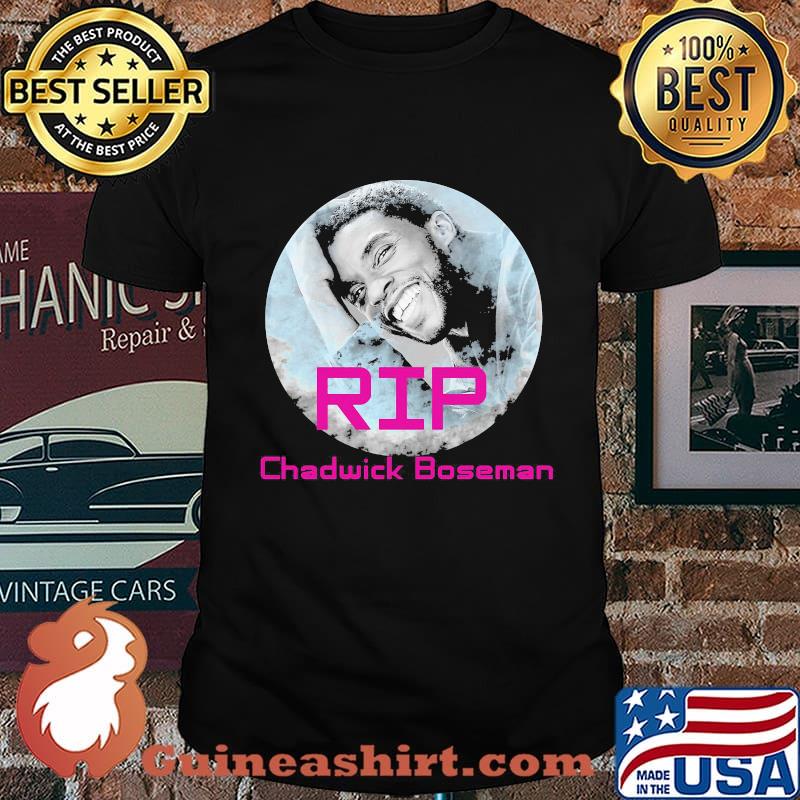 Rip chadwick boseman actor black panther smiling shirt