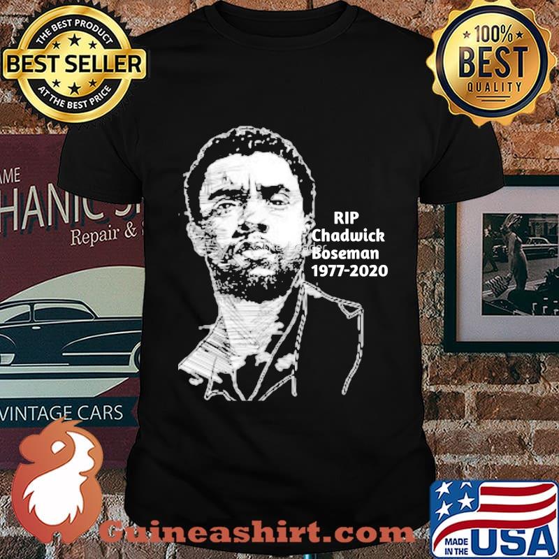 Rip chadwick boseman black panther art 1977 2020 shirt