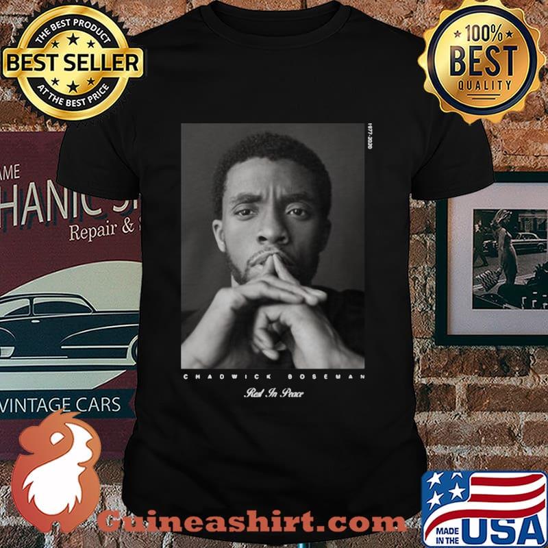 Rip chadwick boseman black panther rest in peace 1977 2020 shirt